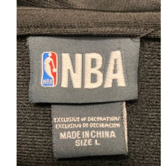 Boston Celtics NBA Men's Full Zip Black Green White Track Jacket Size Large - Picture 3 of 9